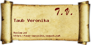 Taub Veronika névjegykártya